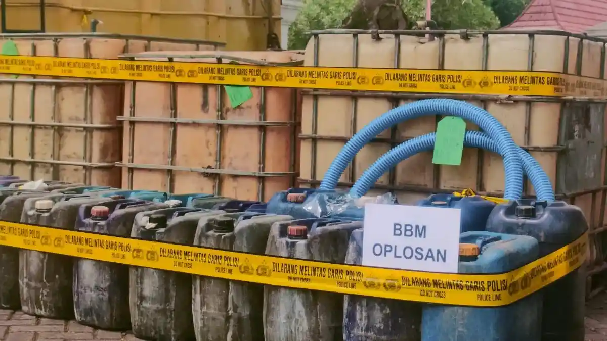 5 Pengoplos BBM Jenis Pertamax dengan Cairan Kimia Diamankan Polres Pangandaran