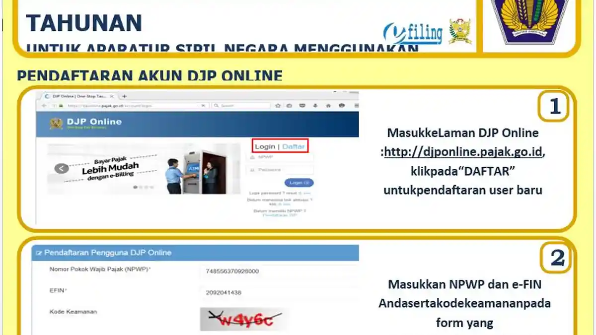 Laporan SPT, Daftar dan Kode Harta yang Masuk Dalam Laporan SPT