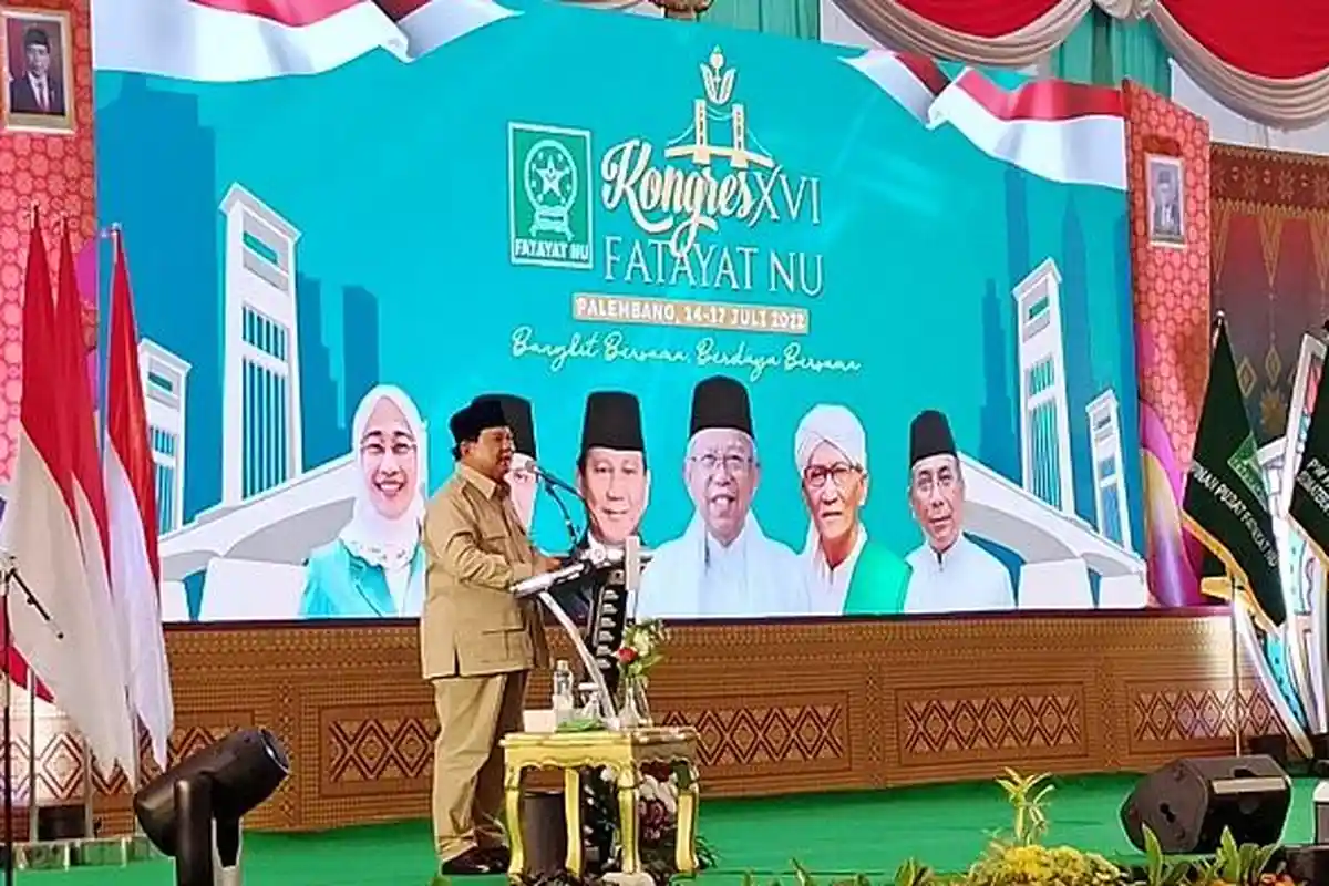 Gemuruh Sorak Sorai Emak-emak di Kongres Fatayat NU Saat Prabowo Subianto Didoakan Jadi Presiden