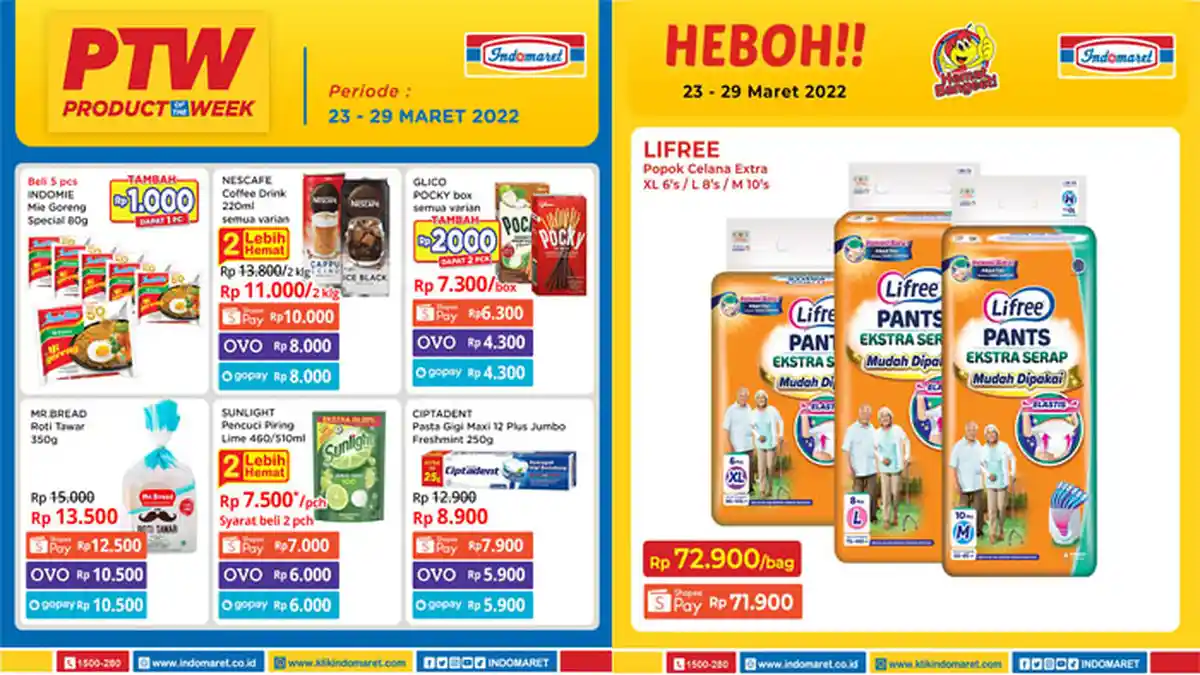 Promo Indomaret Hari Ini 28 Maret 2022, Ada Diskon Beras Deterjen Popok Bayi Sabun Snack Susu Murah