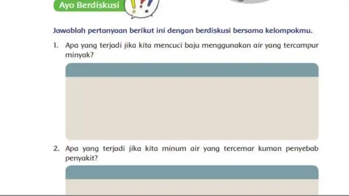 Kunci Jawaban Tema 8 Kelas 5 SD Halaman 104 Kurikulum 2013: Ayo Berdiskusi