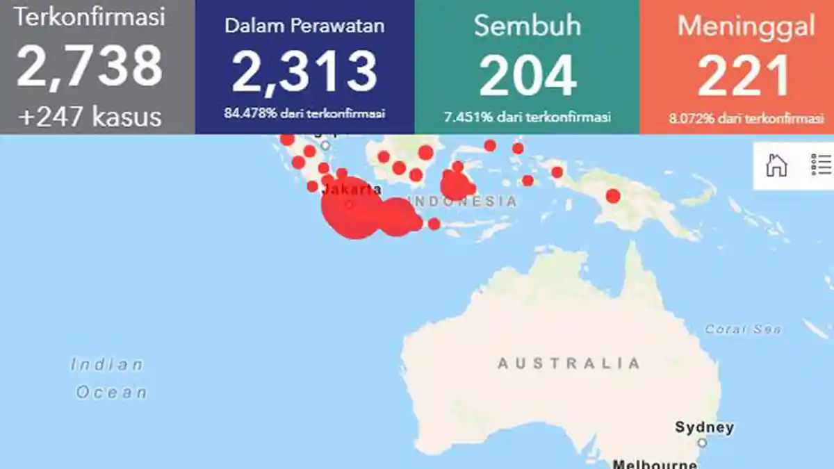 UPDATE Terbaru Jumlah Pasien Virus Corona, Jabar, Jatim, Jateng, Yogya, DKI Jakarta Nomor 1