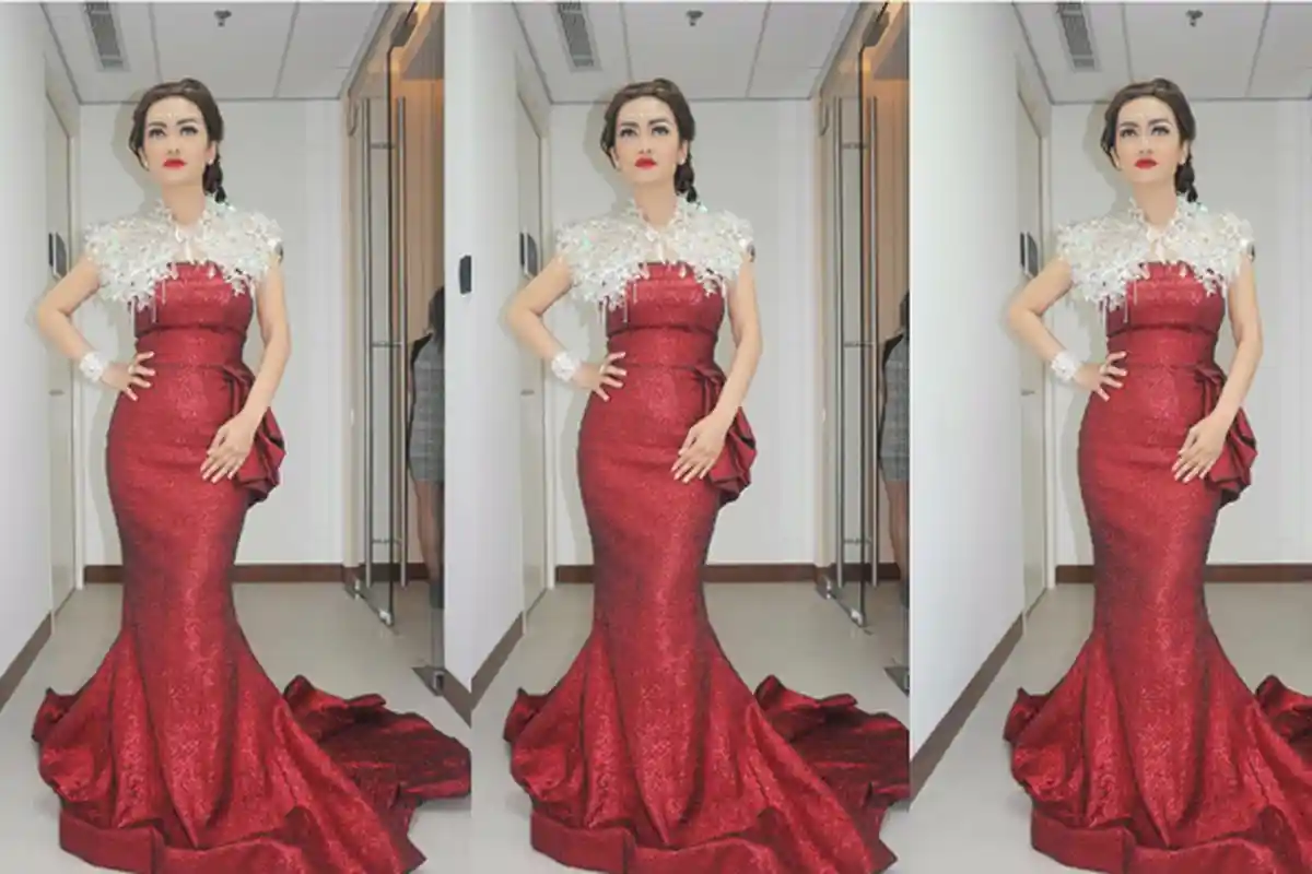 5 Penampilan Julia Perez Pakai Gaun Mewah Rancangan Desainer Terkenal di Indonesia
