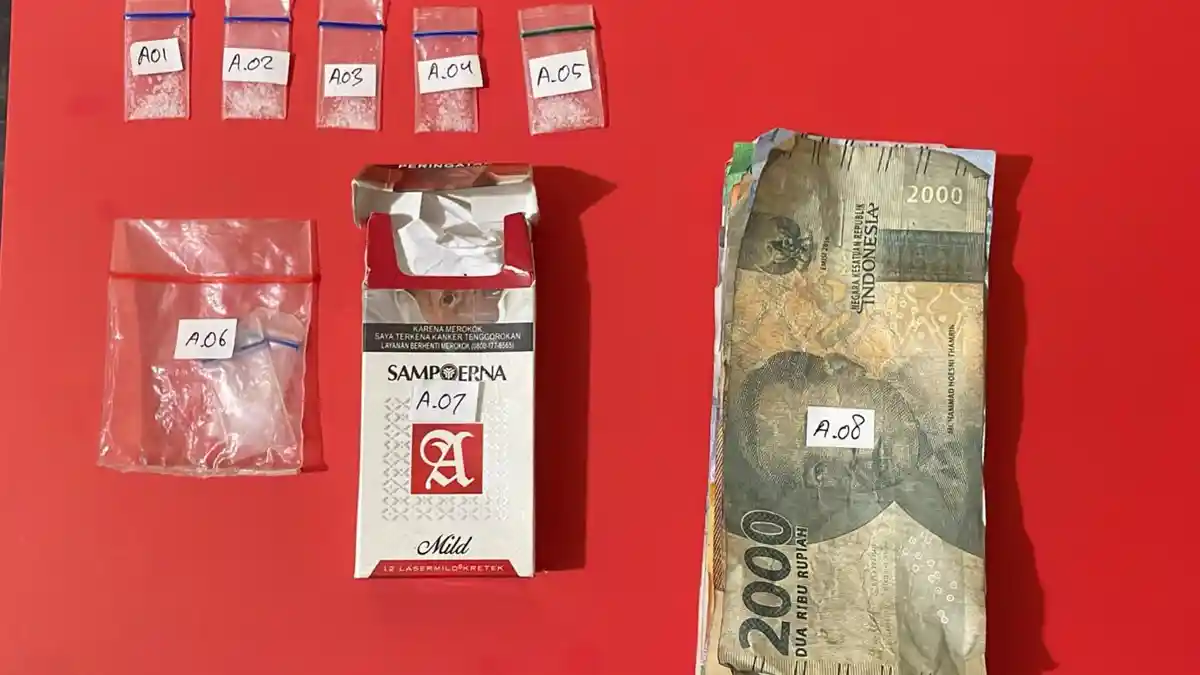 Satresnarkoba Polresta Palu Ringkus Pengedar Sabu di Lere, Ini Barang Buktinya
