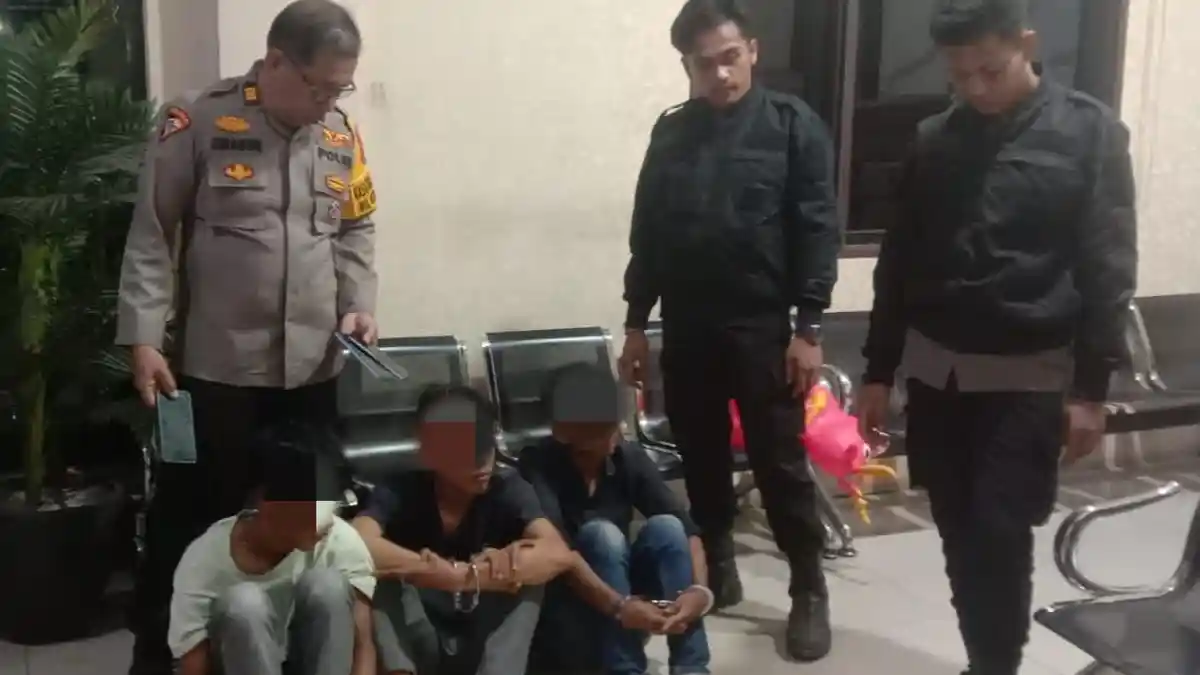 Polres Pelabuhan Belawan Tangkap 3 Remaja Pelaku Tawuran di Jalan TM Pahlawan