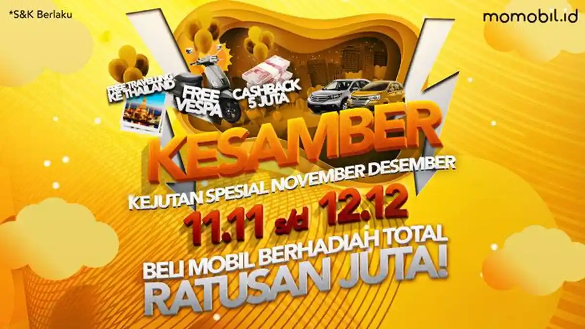 Beli Mobil Dapat Vespa? Bisa, Lewat Harbolnas!