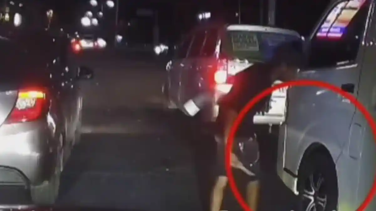 Pengamen di Medan Tusuk Ban Mobil Pakai Benda Tajam, Kesal Tak Diberi Uang, Polisi Buru Pelaku 