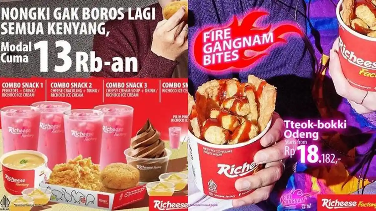 Promo Richeese Factory Hari ini Rabu 3 Mei 2023, Nyemil Bersama Teman ...