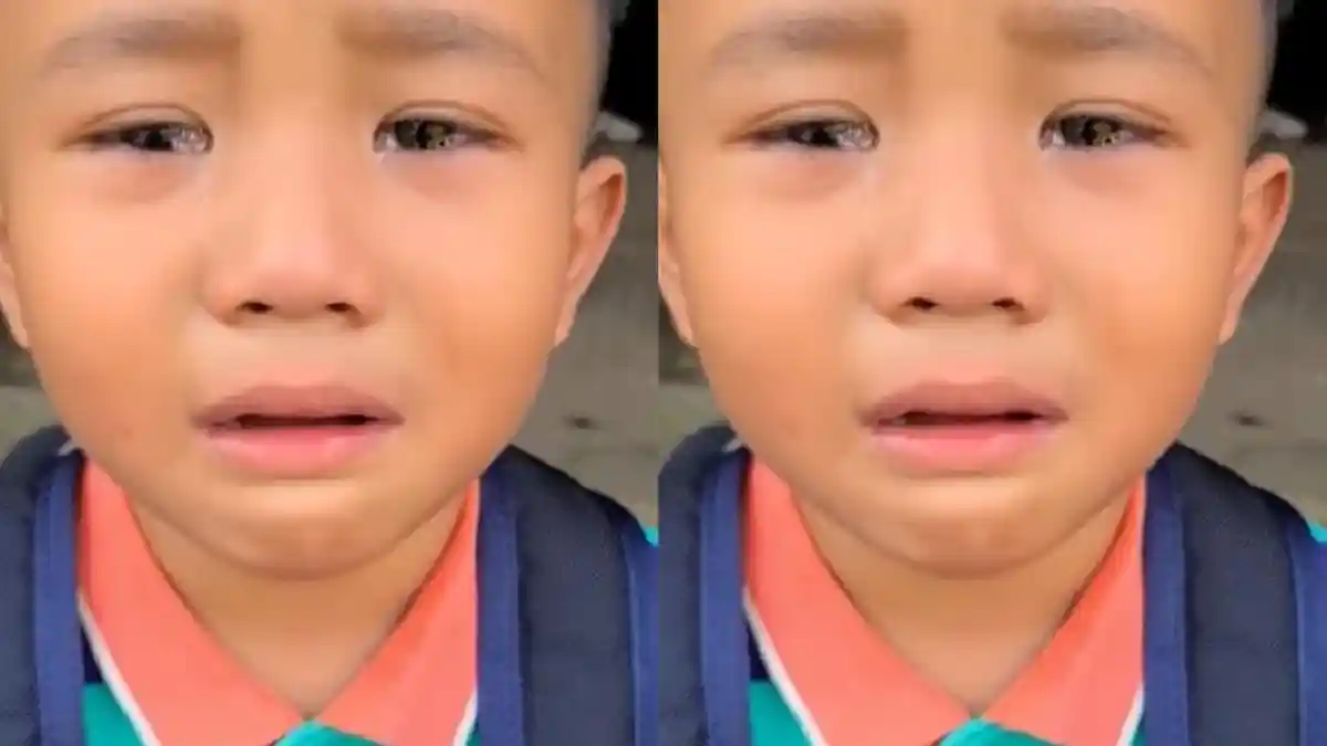 Viral Bocah Nangis Sebut Tidak Punya Mama, Sedih Semua Teman Dijemput Tapi Ia Jalan Kaki Sendirian