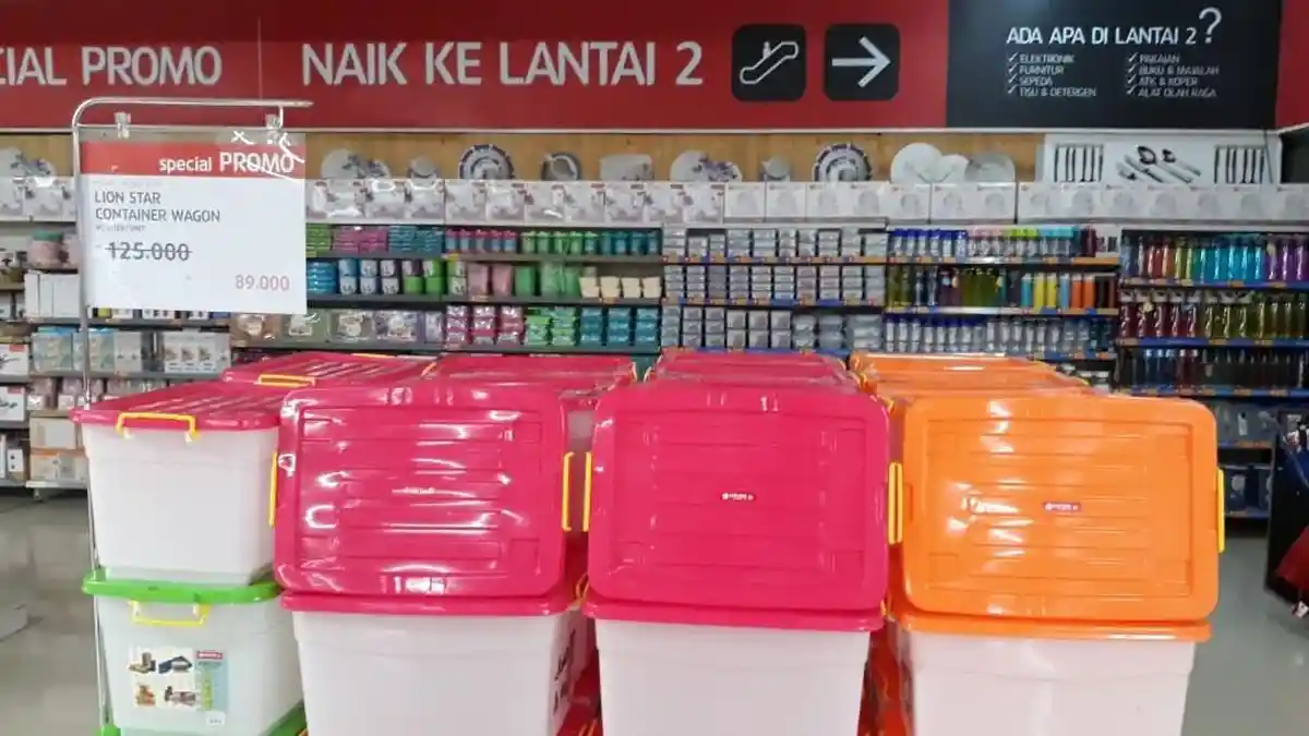 Beli Lion Star Container Wagon 40 Liter di Lotte Mart Hemat Rp 36 Ribu