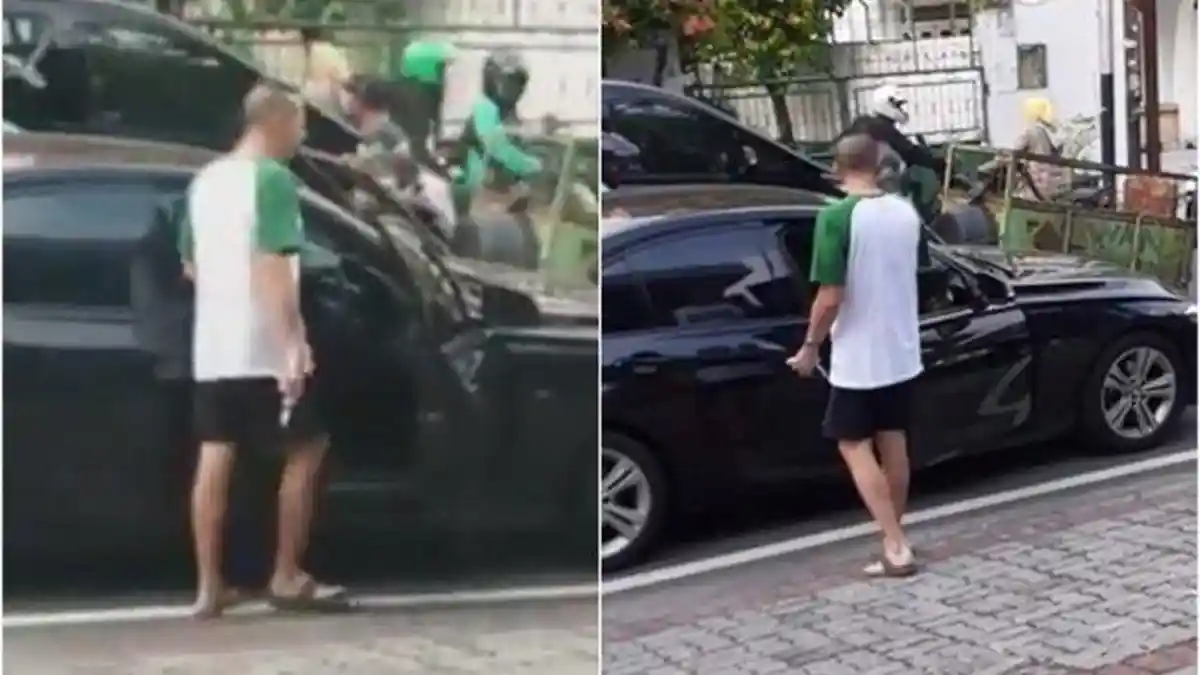 Polisi Cokok Pengemudi BMW yang Todongkan Senjata Api Kepada Pengendara Lain