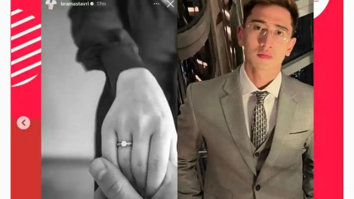 Pasang Cincin ke Jari Manis Wanita, Verrell Bramasta Tunangan dengan Natasha Wilona ?