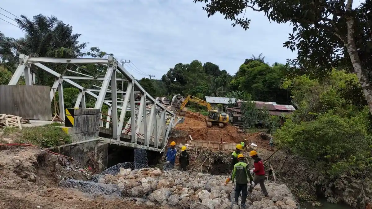 BBPJN Kaltim Bangun Jembatan Bailey di Desa Busui Paser, Target 25 ...