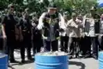 Pemusnahan Barang Sitaan Bea Cukai Makassar