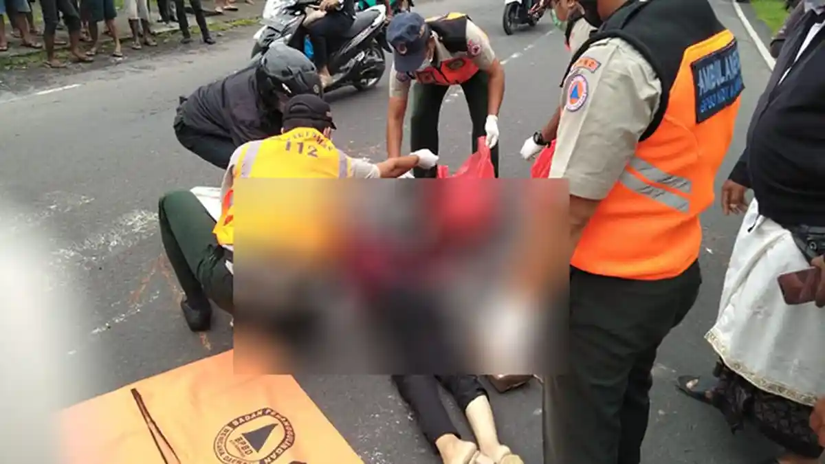 BREAKING NEWS: Pengendara Wanita Tewas Terlindas Truk di Jalan Ayani Utara Denpasar