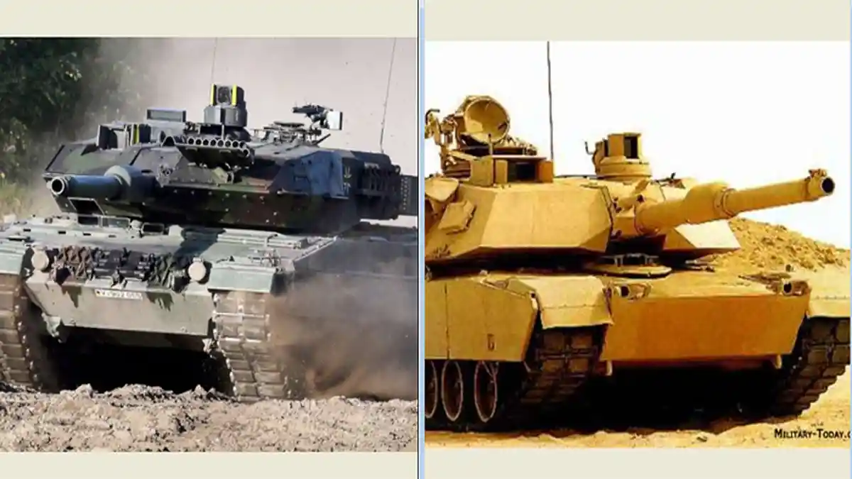 Dua Tank Berat Cannggih Leopard 2 dan M1A2 Abrams Masuk Medan Perang Ukraina , Rusia Ketar Ketir
