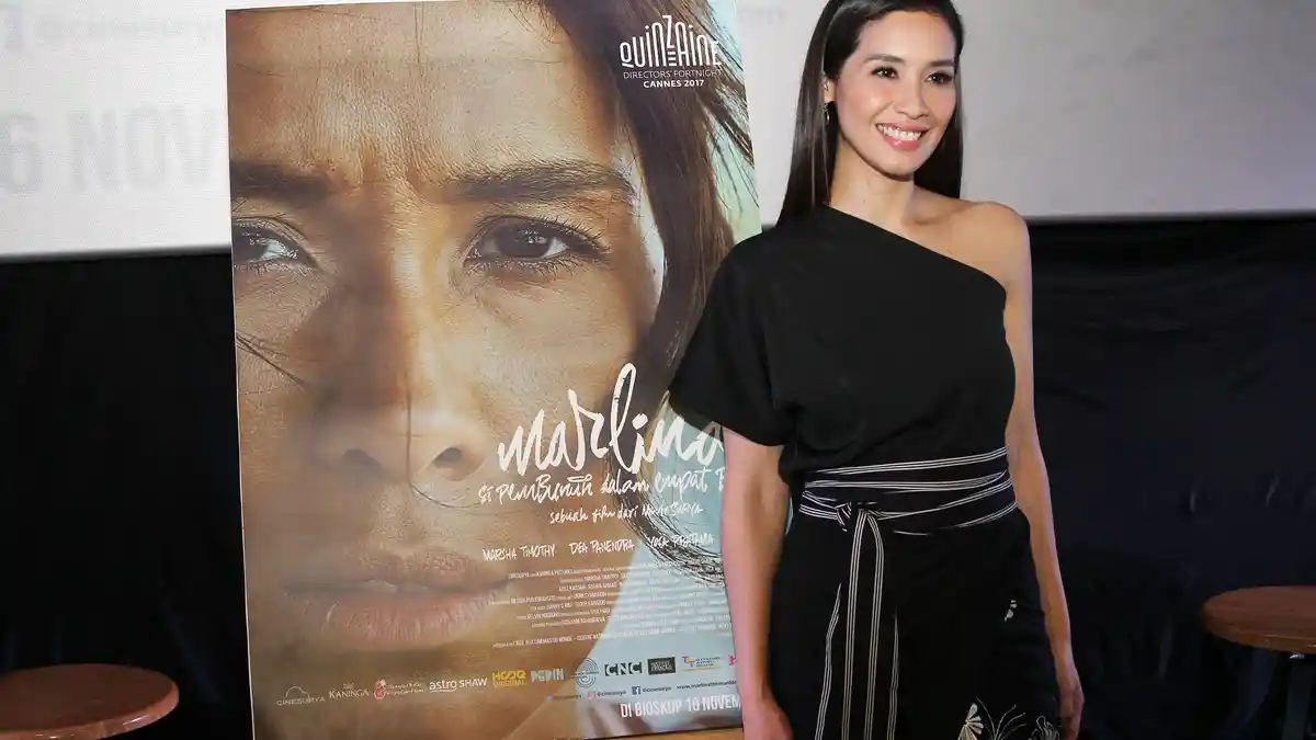 Raih Penghargaan Aktris Terbaik Internasional, Begini Gaya Marsha Timothy di Red Carpet