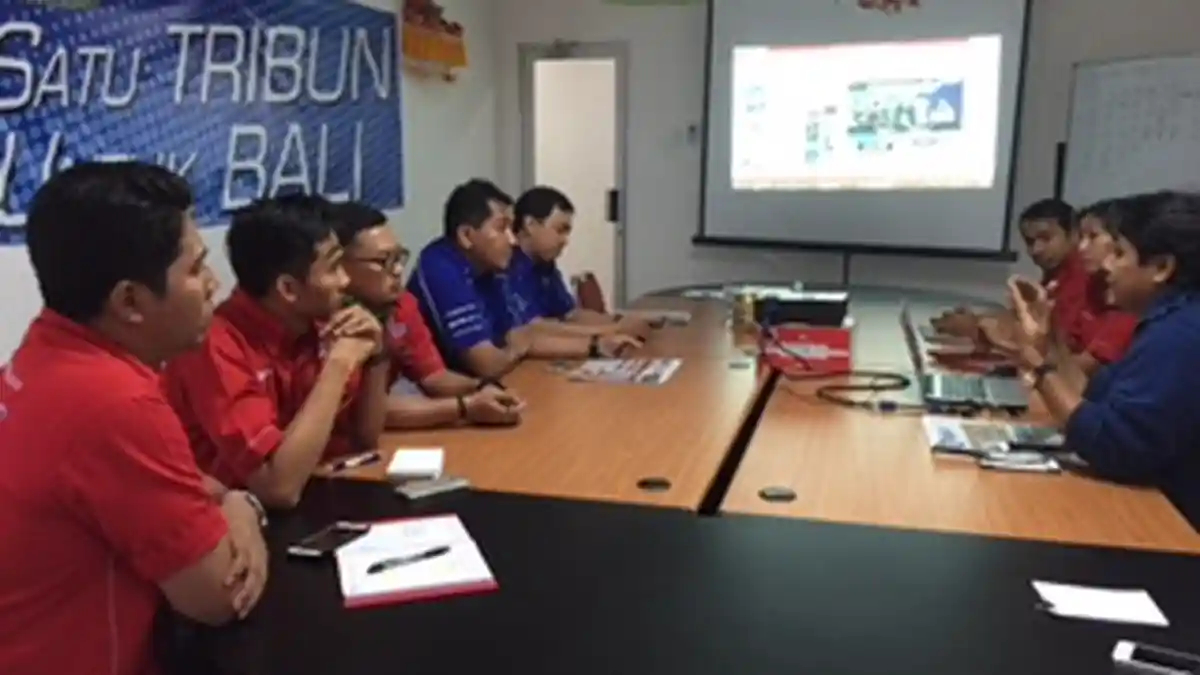 Manajemen DDS Yamaha Bali Berkunjung ke Kantor Tribun Bali