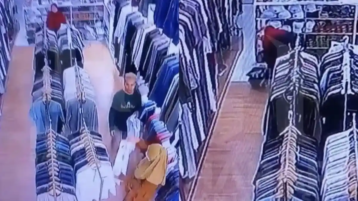 Terekam CCTV 2 Wanita Paruh Baya Nekat Lakukan Pencurian di Banjarmasin, Bawa Kabur 4 Lembar Baju