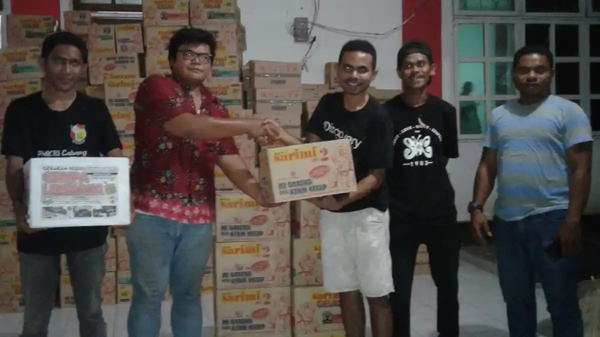 Forum Mahasiswa Lembata Kupang Galang Dukungan untuk Pengungsi Ile Lewotolok