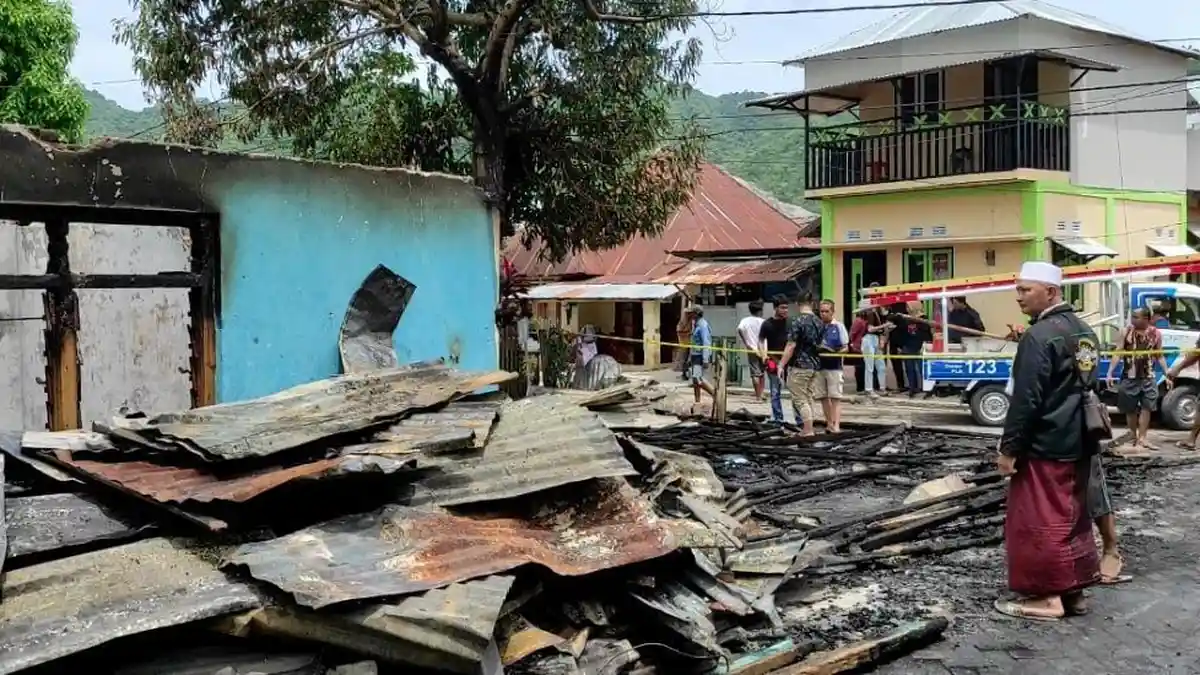 Kebakaran di Biawu-Gorontalo Hanguskan Modal Nikah, Tersisa Baju di Badan