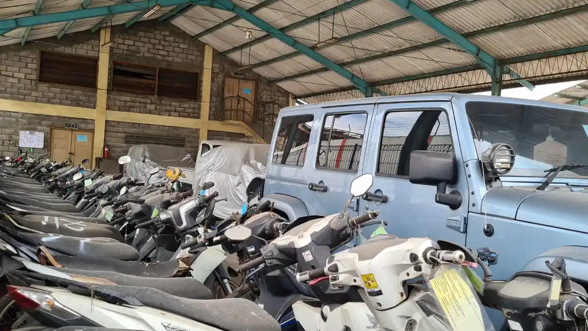 Hampir 1 Tahun Rupbasan Surabaya Tampung 295 Kendaraan Bermotor Rampasan Negara