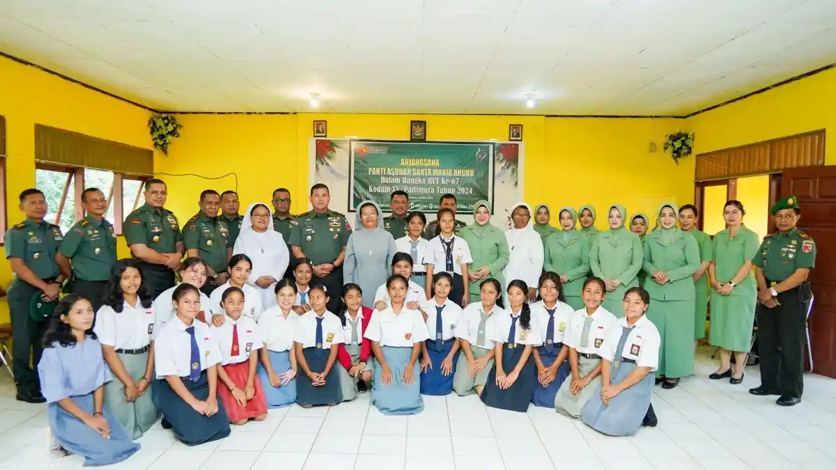 Kodam XV/Pattimura Gelar Bhakti Sosial di Jelang HUT ke-67