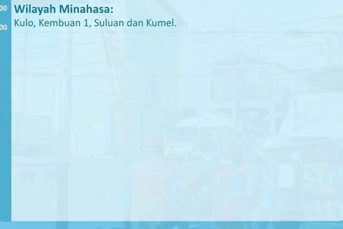 Siap-siap Mati Lampu, Info PLN Ini 4 Titik di Minahasa Terdampak, Selasa 4 November 2025