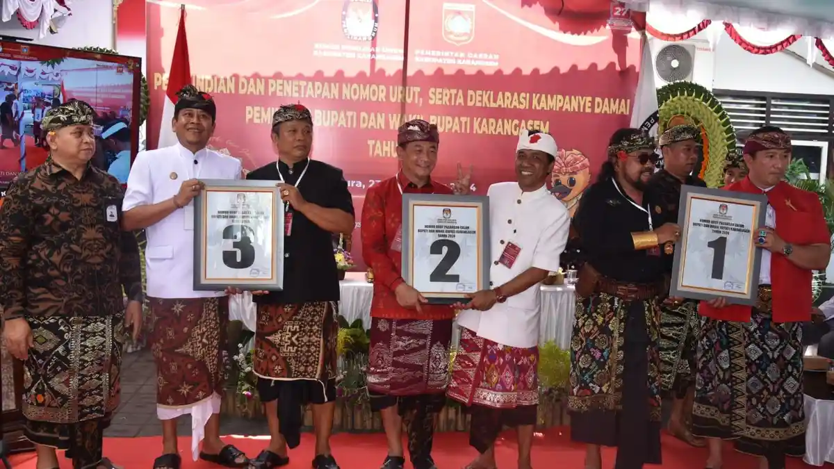 Pilkada Karangasem, Gede Dana Nyoblos di Datah, Gusti Parwata di Subagan, Kari Subali di Bunutan