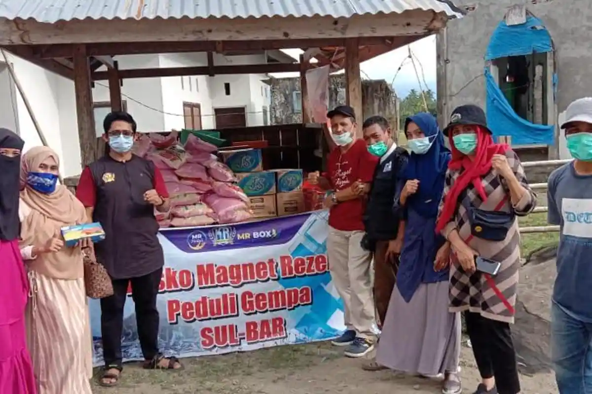 MR Peduli Salurkan Bantuan ke Korban Gempa Sulbar