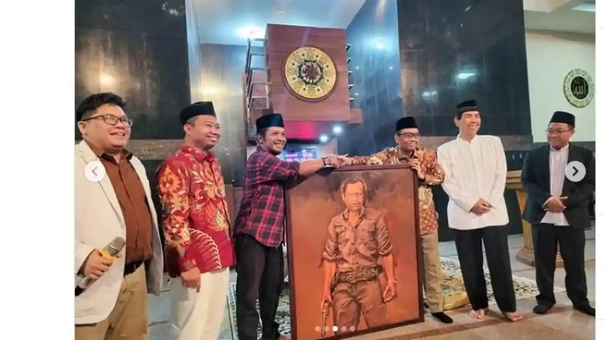 Mahfud MD Dilukis dengan Karakter Macho Bak Jagoan Protagonis, Judulnya ''Buka dan Habisin''