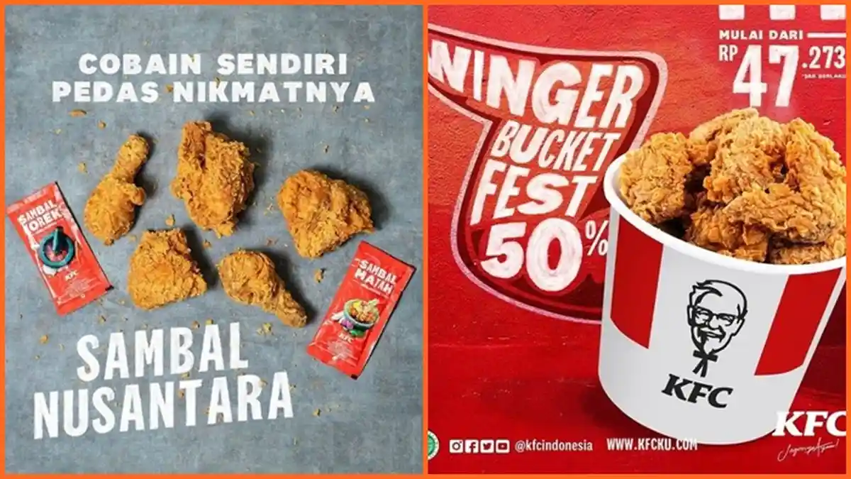 Promo KFC Hari ini Jumat 20 Agustus 2021, Ada Diskon hingga 50 %, Rasakan Pedasnya Sambal Nusantara