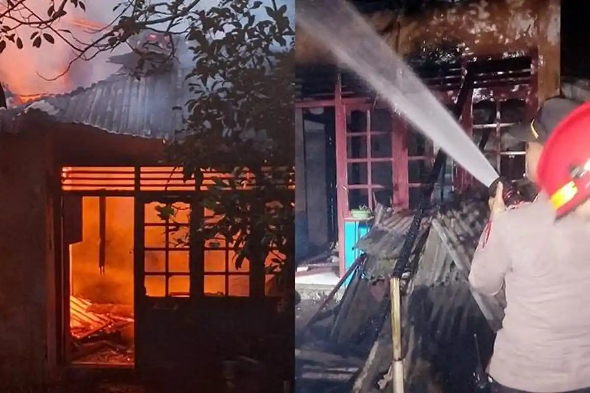 Satu Rumah di Remboken Minahasa Sulawesi Utara Dilalap Api, Kerugian Capai Ratusan Juta