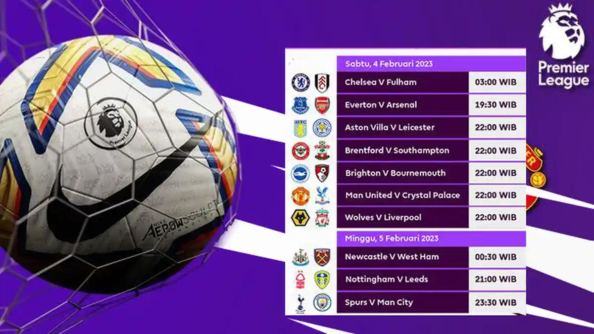 Jadwal Pertandingan Liga Inggris Pekan ke-22, Everton vs Arsenal, Tottenham Melawan The Citizens