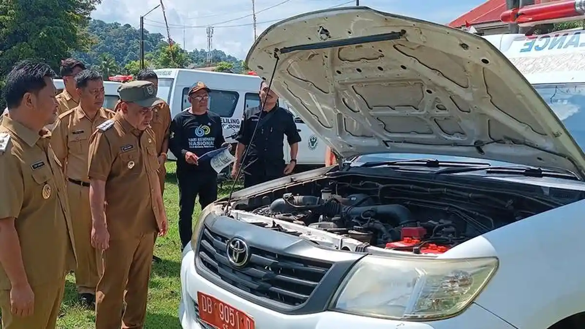 Sidak Kendaraan Dinas Pemkab, Bupati Bolmong Soroti Ambulans Tak Punya Sopir Tetap