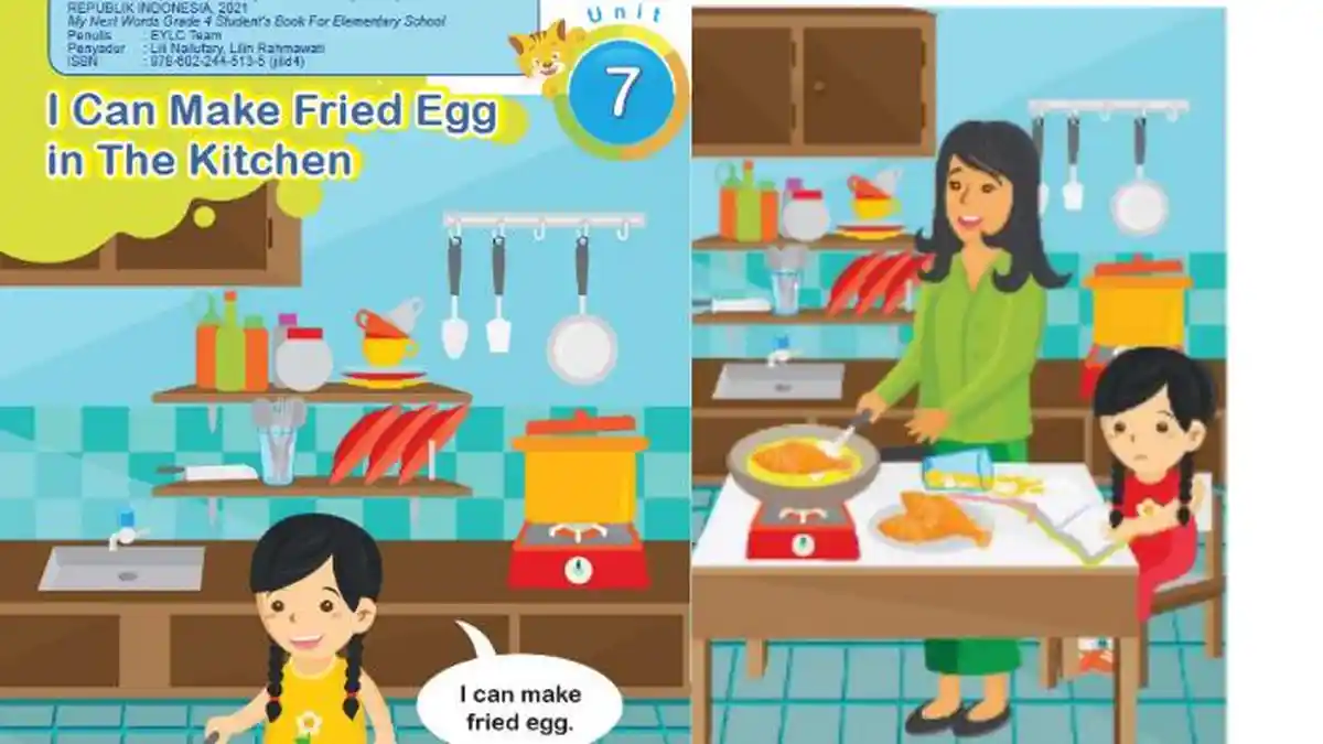 Kunci Jawaban Latihan Soal Bahasa Inggris Kelas 4 SD Kurikulum Merdeka Unit 7 I Can Make Fried Egg