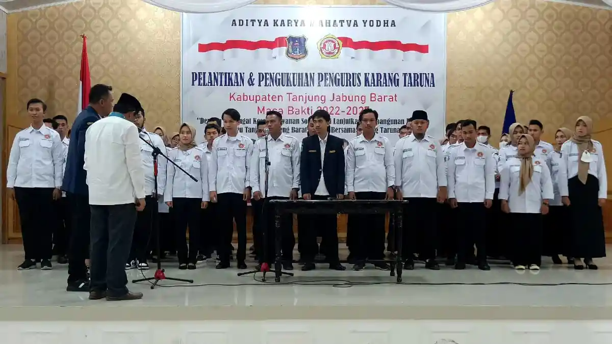 Karang Taruna Tanjabbar Resmi Dilantik, Dinakhodai Adib Mubarak