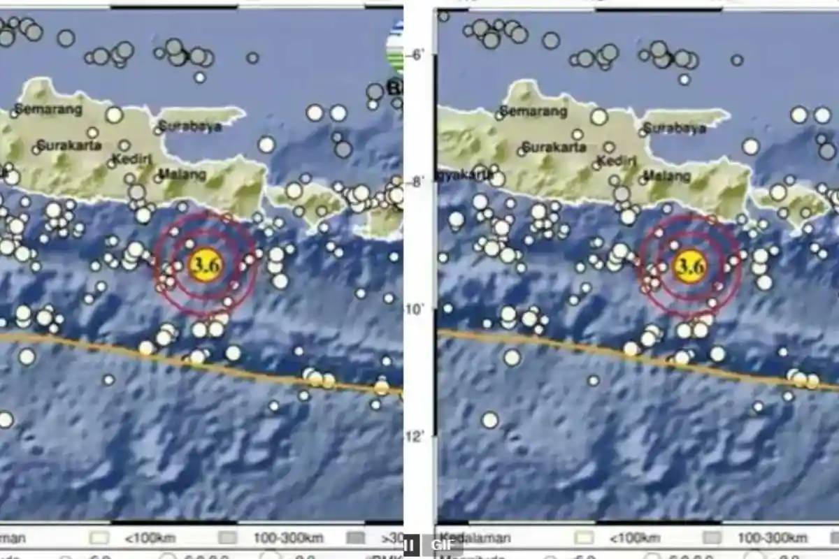 Baru Saja! 2 Menit Lalu Gempa Magnitudo 3.6 di Jember, Jawa Timur, Cek Info BMKG