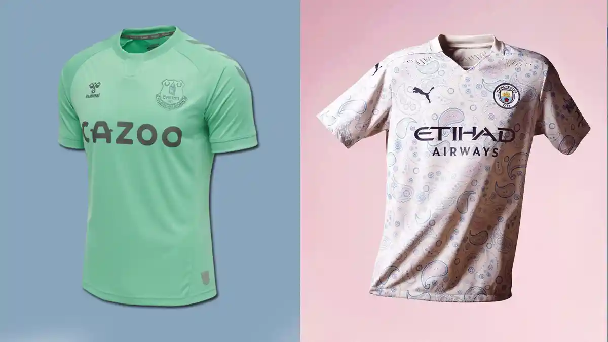 UPDATE Jersey Klub Liga Inggris 2020/2021, Everton, Man City dan Leicester Luncurkan Jersey Ketiga