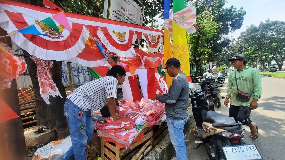 Heboh Bendera One Piece, Penjualan Bendera Merah Putih di Kabupaten Bogor Lesu
