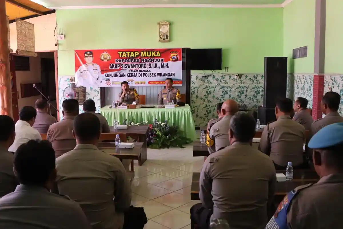 Kunjungi 3 Polsek, Kapolres Nganjuk Tekankan Para Personel Jaga Netralitas Selama Pilkada 2024