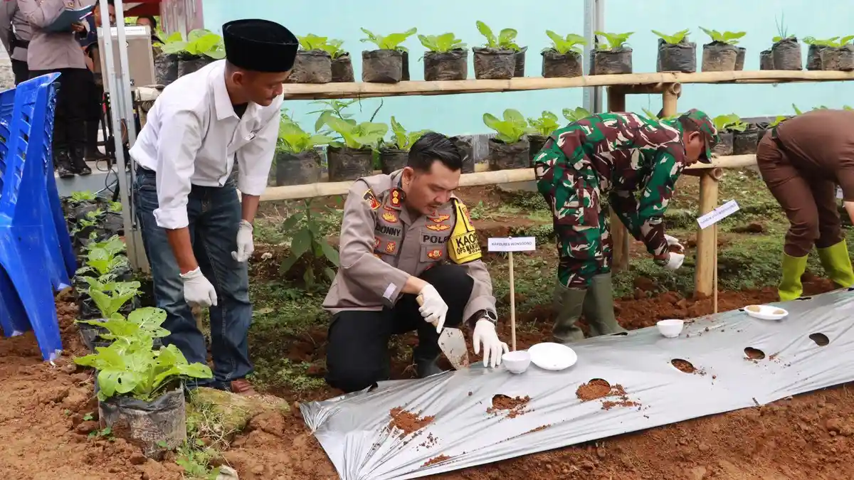 Luncurkan Gugus Tugas Polri, Polres Wonosobo Siap Dukung Ketahanan Pangan Lokal