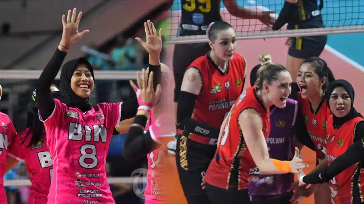 Daftar Pemain Popsivo Polwan vs Gresik Petrokimia di Final Four Proliga 2025, Lengkap Head to Head