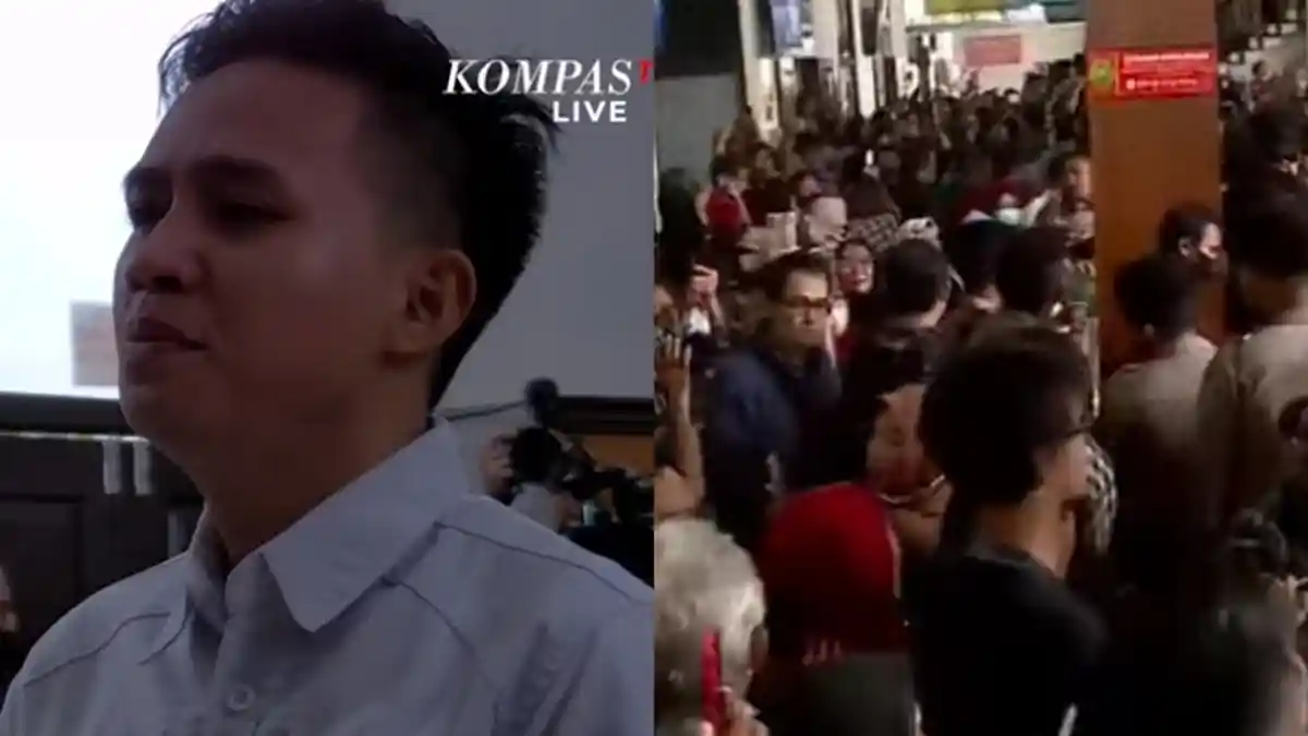 Kondisi PN Jakarta Selatan Bharada E Divonis 1,5 Tahun Penjara, Pengunjung Teriak Sambut Icad