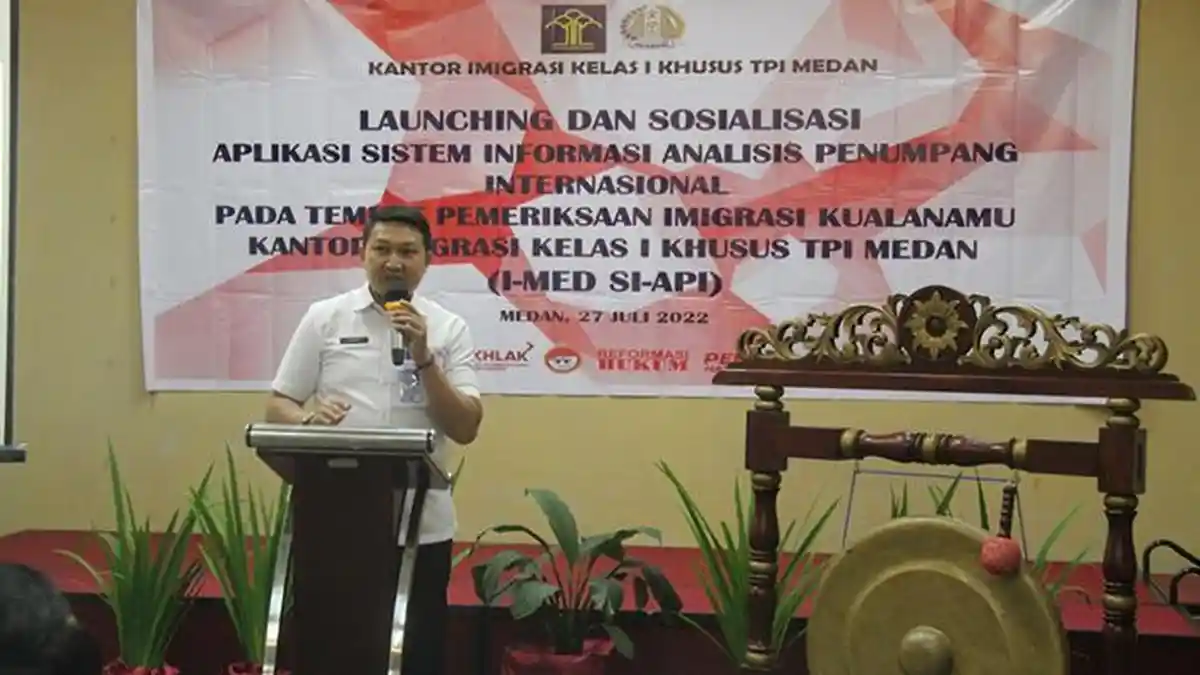 Tingkatkan Kualitas Pemeriksaan Keimigrasian Kepala Kantor Imigrasi Medan Launching Aplikasi SIAPI