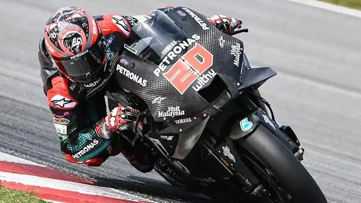 Hasil MotoGP Catalunya 2020: Fabio Quartararo Juara, Rossi Gagal Finis Karena Terjatuh