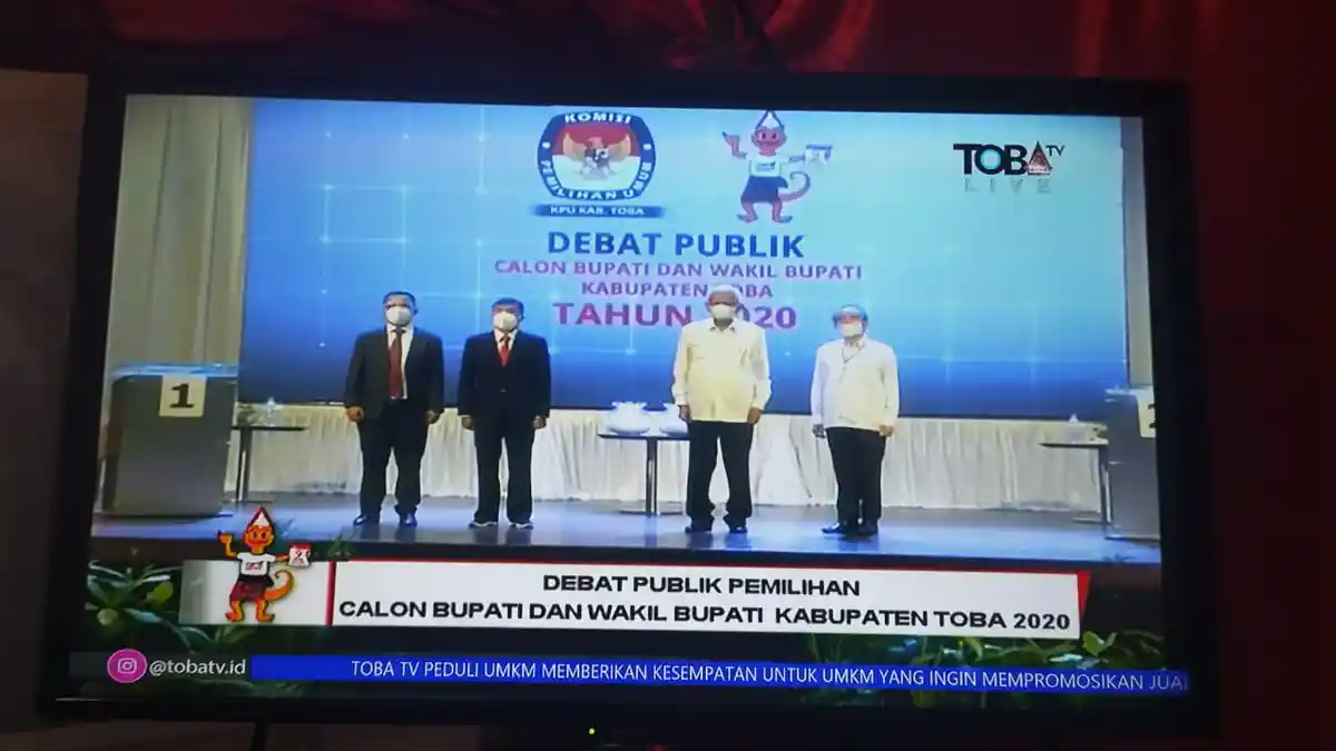 Gelar Debat Pilkada Kabupaten Toba 2020, KPUD Pastikan TPS Sehat dan Aman
