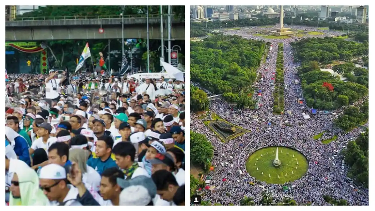 6 Potret Kesamaan antara Aksi 812 di Malaysia dengan Aksi 212 di Indonesia