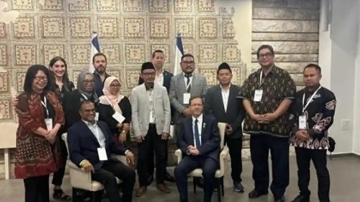 5 Orang Tokoh Muda dan Aktivis NU Bertemu Presiden Israel