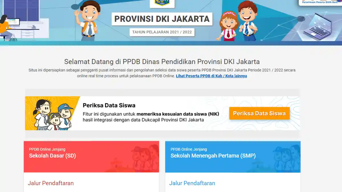 Pendaftaran Diperpanjang hingga 11 Juni 2021, Cek Lagi Alur dan Persyaratan PPDB DKI Jakarta 2021